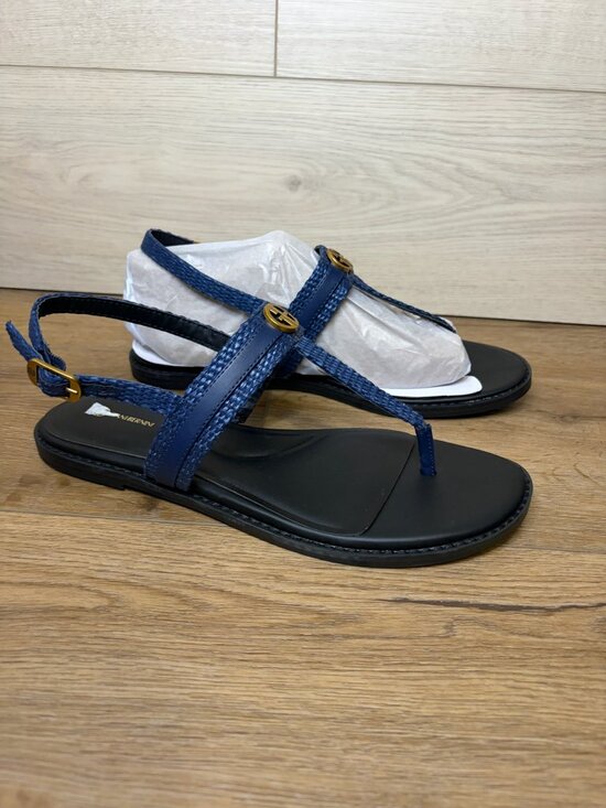 Giani Bernini Shoes - Giani Bernini Women Nayellir Flat Slingback Thong Sandals Navy Blue Size 10M